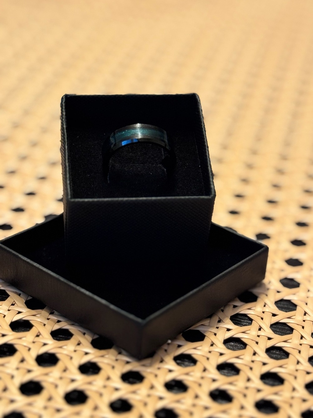 Tungsten Carbide Men's Wedding Band Anniversary Ring 10 mm - Picture 2 of 3